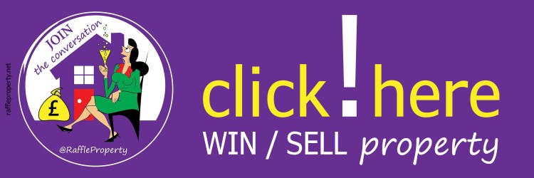 Colourful long horizontal banner/header highlighting, Gwen Hullah and Ida Barker (of, She And The Cat's Mother book publisher) dedicated website to their co-authored Raffle Property guidebook