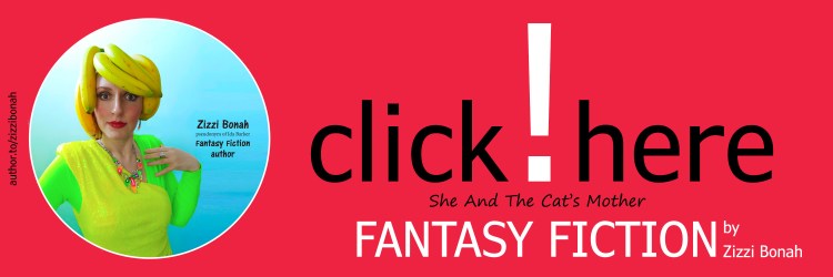 Colourful long horizontal banner/header highlighting, Zizzi Bonah (of, She And The Cat's Mother book publisher) Amazon author page